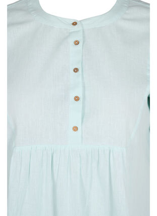 Kortærmet tunika med knapper, Moonlight Jade, Packshot image number 2