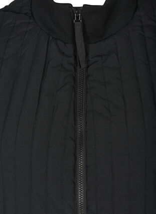 Kort højhalset vest med lommer, Black, Packshot image number 2