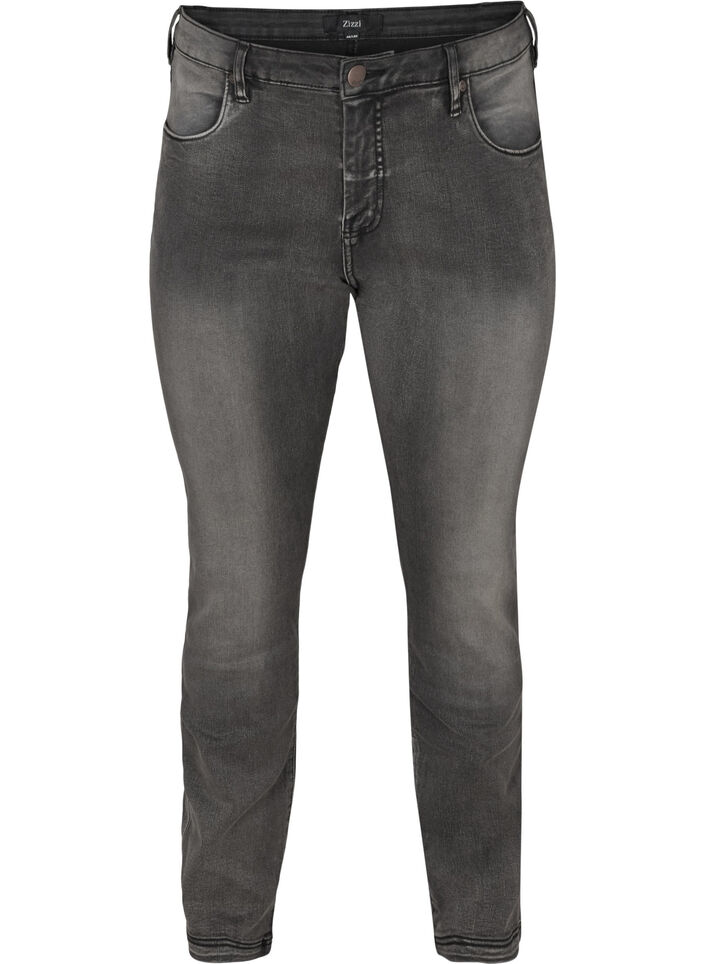 Slim fit Emily jeans med regul&aelig;r talje, Gr&aring;, Packshot image number 0