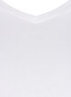 Ensfarvet basis t-shirt i bomuld, Hvid, Packshot image number 2