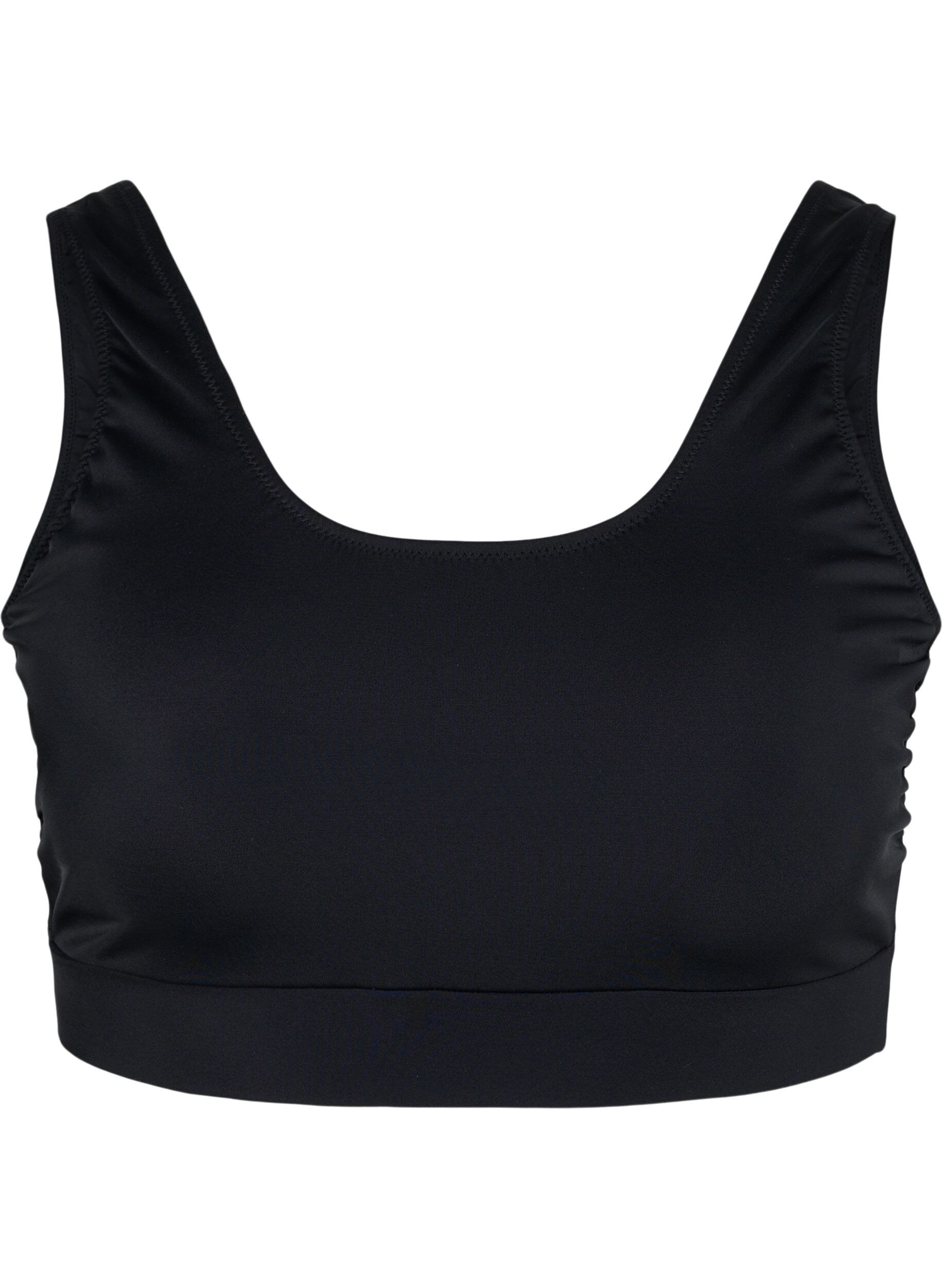 Zizzi Bikini top med rund halsudsk&aelig;ring, Black, Packshot image number 0