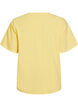 T-shirt i &oslash;kologisk bomuld med lille frontmotiv, Gul, Packshot image number 1