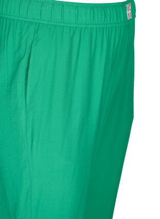 Løse viskose bukser med elastikkant og lommer, Mint, Packshot image number 3