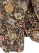 Bluse med blomsterprint og balloneffekt, Brun, Packshot image number 3