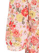 Blomstret midikjole med broderie anglaise og bindeb&aring;nd, Lyser&oslash;d, Packshot image number 3