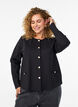 Cardigan med dekorative knapper, Sort, Model image number 0