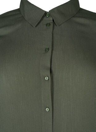Lang skjorte i viskose med lange ærmer, Thyme, Packshot image number 2