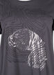 Bomulds t-shirt med print, Asphalt w. Tiger, Packshot image number 2