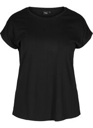 T-shirt i bomuldsmix, Black