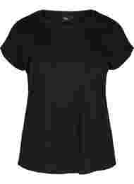 T-shirt i bomuldsmix, Black