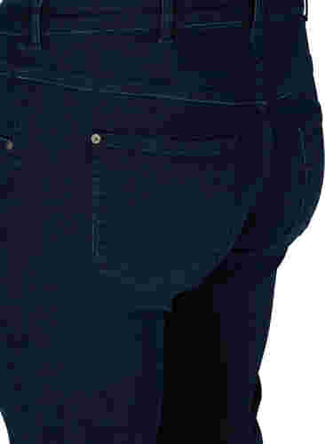Ekstra slim Sanna jeans med regulær talje , Dark blue, Packshot image number 3