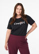 T-shirt med motiv, Sort, Model image number 0
