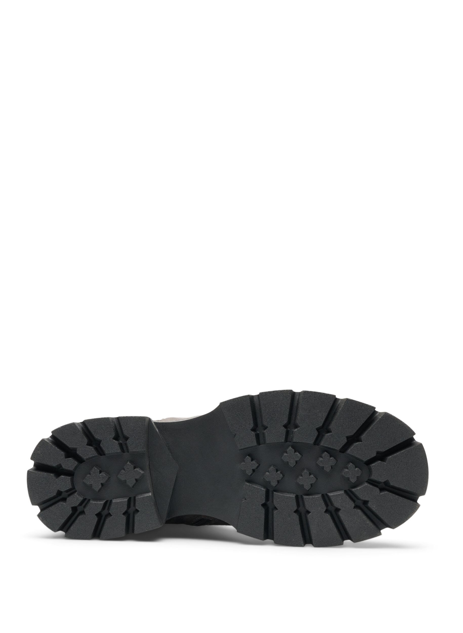 ZizziLang st&oslash;vle i imiteret ruskind med ribpaneler, Brun, Packshot image number 4