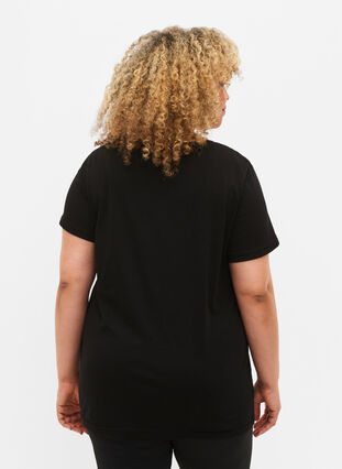 Trænings t-shirt med print, Black w. Disciplined, Model image number 1