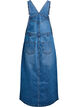 Midi denim overall-kjole, Bl&aring;, Packshot image number 1