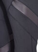 Cropped tr&aelig;ningstights med mesh , Black, Packshot image number 3