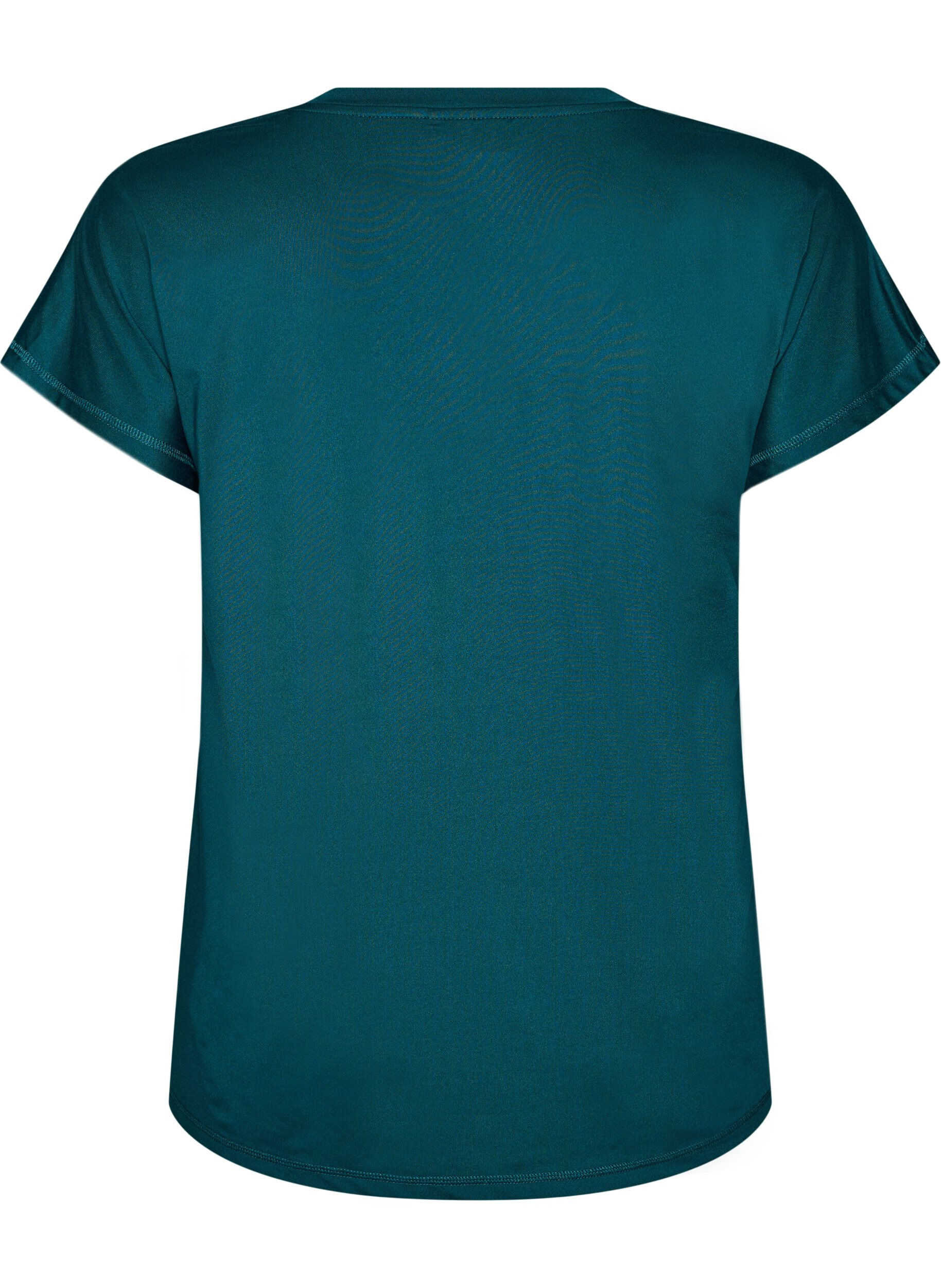 ZizziL&oslash;s tr&aelig;nings t-shirt med v-hals, Gr&oslash;n, Packshot image number 1