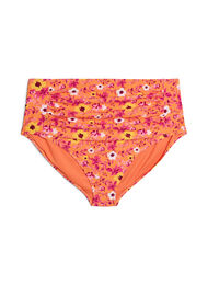 H&oslash;jtaljet bikinitrusse med m&oslash;nster, Orange
