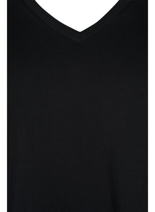 2-pak basis t-shirt i bomuld, Bonnie Blue/Black, Packshot image number 3