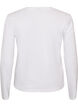 Lang&aelig;rmet basis T-shirt med rund hals, Hvid, Packshot image number 1