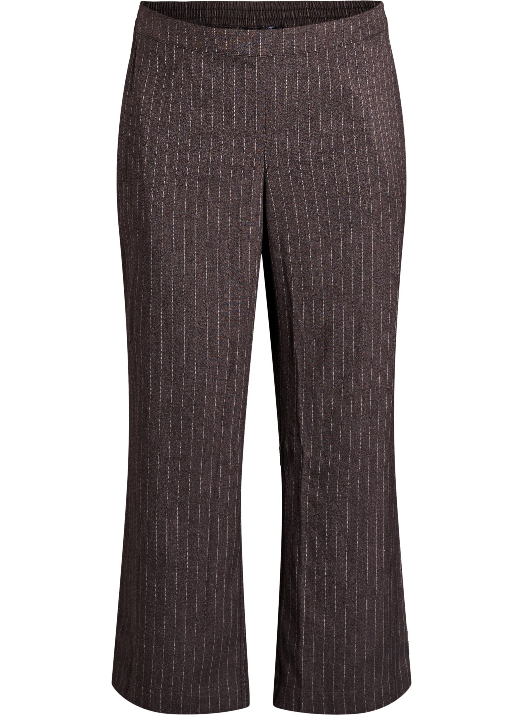 Bukser med vide ben og h&oslash;j talje