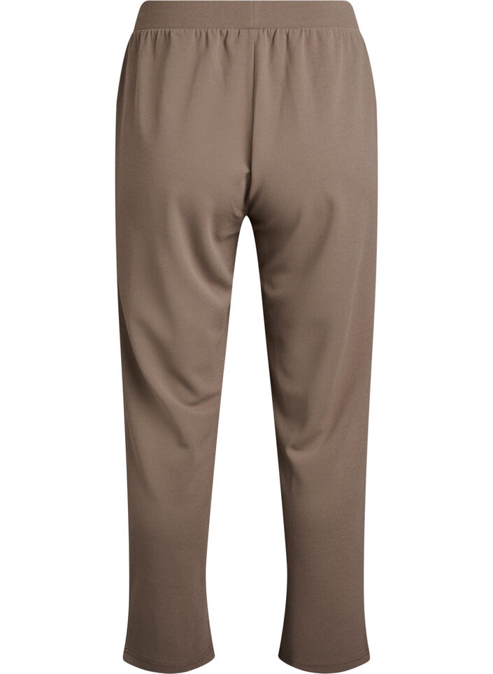 Bukser med straight fit, Beige, Packshot image number 1