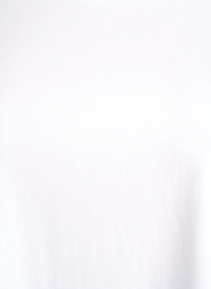 Basis jerseybluse med lange ærmer, Hvid, Packshot image number 2