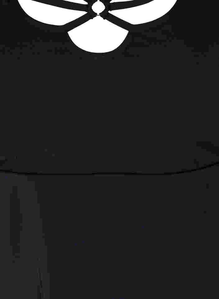 Badekjole med stringdetaljer, Black, Packshot image number 2
