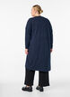 Lang, &aring;ben cardigan med lommer, Bl&aring;, Model image number 1