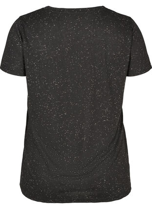 T-shirt med v-udskæring, Black, Packshot image number 1
