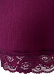 Jerseybluse med asymmetrisk blondekant, Lilla, Packshot image number 3