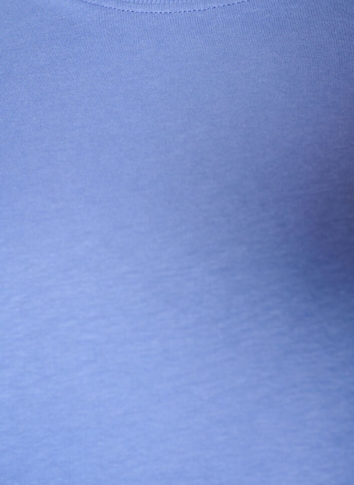 Basis t-shirt i bomuld med rund hals, Lilla, Packshot image number 2