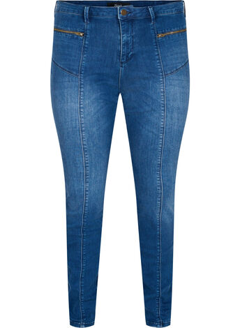 Dual core Amy jeans med høj talje
