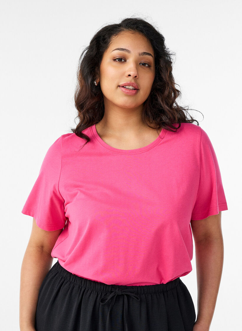 T-shirt med motiv, Lyser&oslash;d, Model image number 2