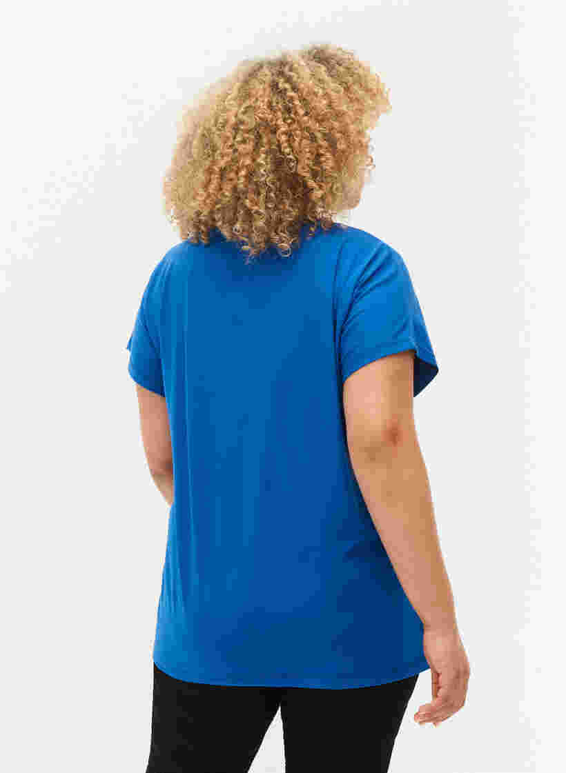 Kortærmet trænings t-shirt, Lapis Blue, Model image number 1