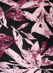 Kort kjole i viskose med blomsterprint og 3/4 &aelig;rmer, Sort, Packshot image number 2