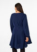 Langærmet kjole med bindebånd, Navy Blazer, Model image number 1