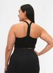 Seamless sports bh i ribkvalitet, Black, Model image number 1
