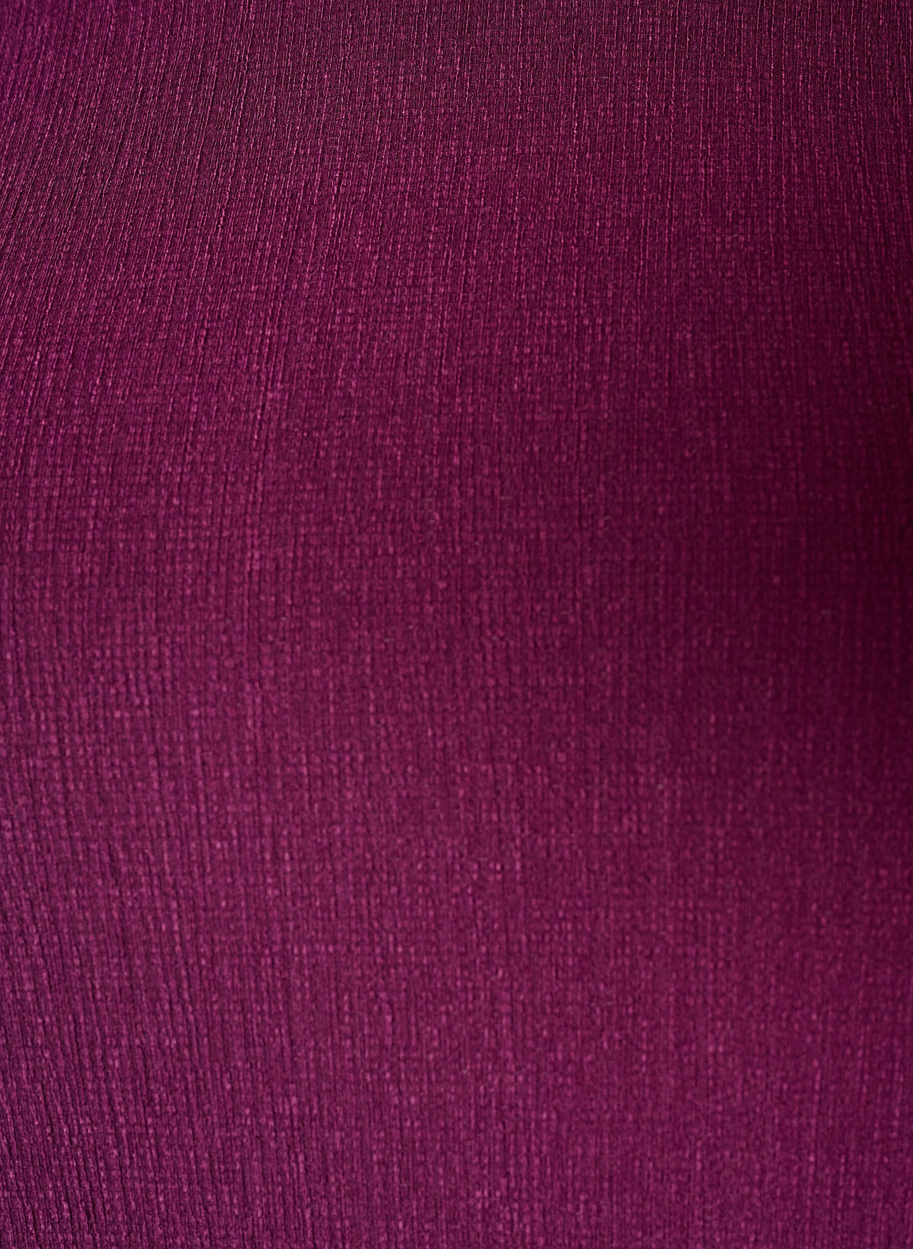ZizziJerseybluse med asymmetrisk blondekant, Lilla, Packshot image number 2