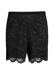 Blondeshorts med h&oslash;j talje og lommer, Sort