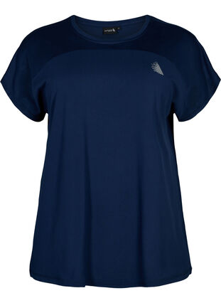 Trænings t-shirt med rund hals, Black Iris ASS, Packshot image number 0