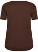Jule t-shirt i &oslash;kologisk bomuld, Brun, Packshot image number 1