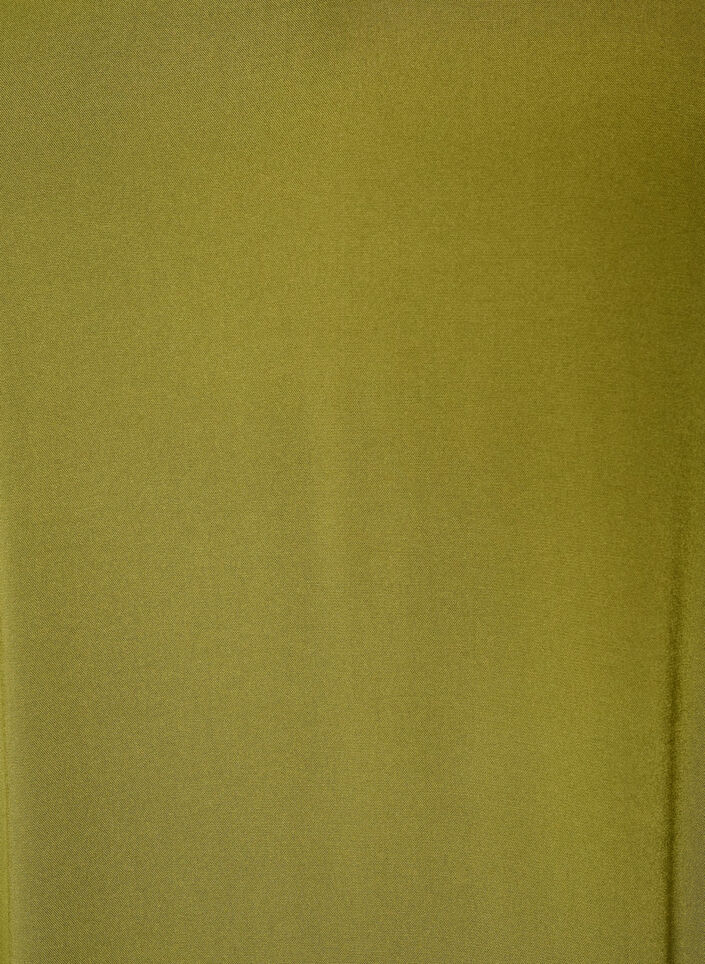 Viskosebluse med V-hals og lange &aelig;rmer, Gr&oslash;n, Packshot image number 2