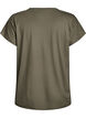Ensfarvet tr&aelig;nings t-shirt, Gr&oslash;n, Packshot image number 1
