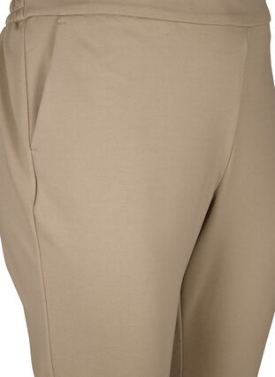 Cropped bukser med lommer, Silver Mink, Packshot image number 2