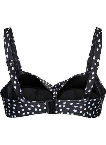 Printet bikini overdel, Black White Dot, Packshot image number 1
