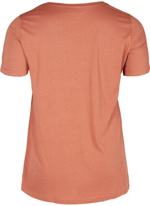 Kortærmet t-shirt med rund hals, Copper Brown, Packshot image number 1
