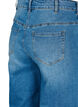 Cropped jeans med vidde, Blå, Packshot image number 3