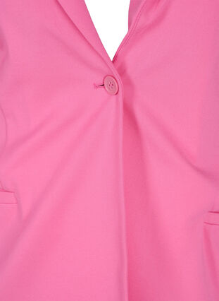 Enkel blazer med knaplukning, Azalea Pink, Packshot image number 2