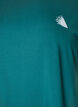 Ensfarvet tr&aelig;nings t-shirt, Gr&oslash;n, Packshot image number 2